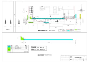 道路占用平面図及び求積図